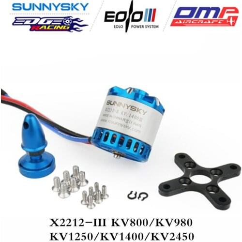 Original Sunnysky x2212 III 980kv 1250kv KV1400 Fixed Wing Series for Glider Ultimate performane Brushless Motor