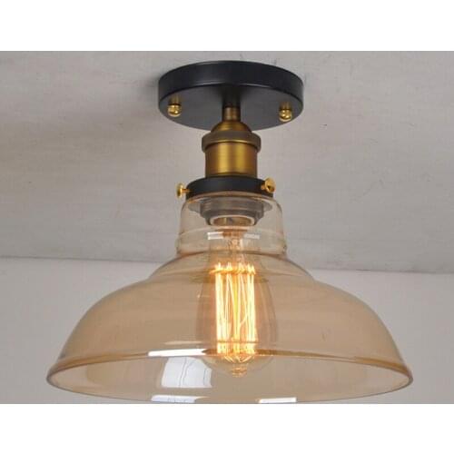 Retro LED Tungsten Ceiling Lamp America Creative Simple Bedroom Dining Living Room Light Nordic Simple Aisle Decoration Lighting