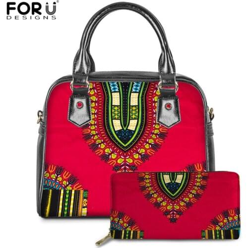 FORUDESIGNS Luxury PU Shoulder Bags Vintage Handbags African Tribal Ethnic Pattern Brand Design Messenger Bags Bolsas Feminina