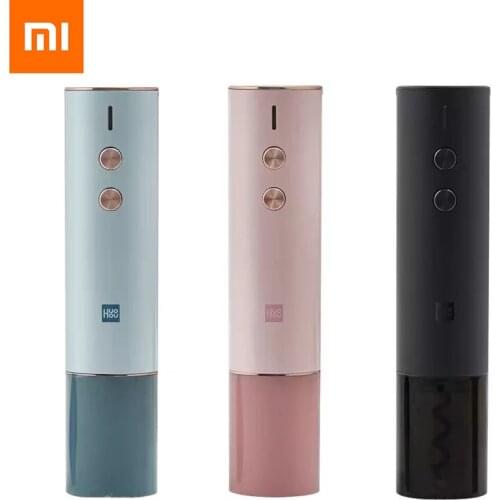 Xiaomi Youpin Huohou Automatic Colorful Red Wine Bottle Opener Electric Corkscrew Foil Cutter Cork Out Tool 6S Opener for Gifts