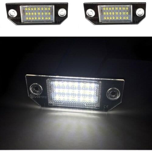 Car License plate Light White 18 SMD For Ford Focus C-MAX MK2 2003 2004 2005 2006 2007 2008