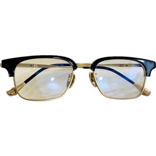 Vintage Titanium Glasses Frame Women Brand Square Myopia Glasses Frames Prescription Spectacles Eyewear for Male