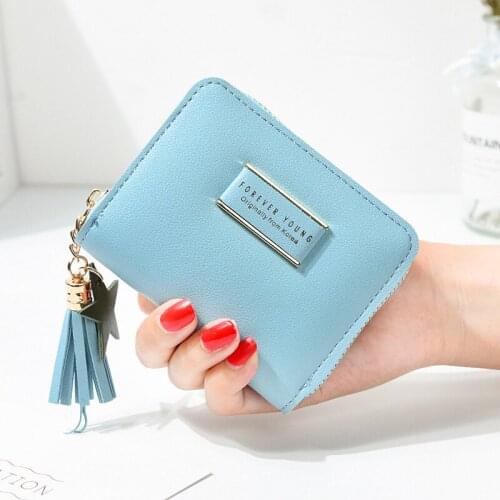 Wallet Women 2020 New Womens Fashion Purse Leather Short Zip Wallet Card Holder Soft Leather Coin Purses Female Clutch Cartera