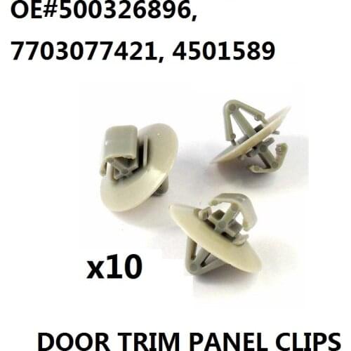 10x Clips For Renault Trafic Traffic Side Moulding / Lower Protection Door Trim