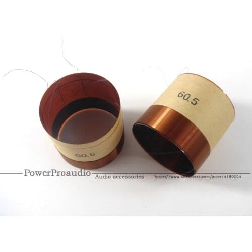 2 pcs/lot 60.5 mm skeleton:White aluminous, woofer / loudspeaker / speaker voice coil