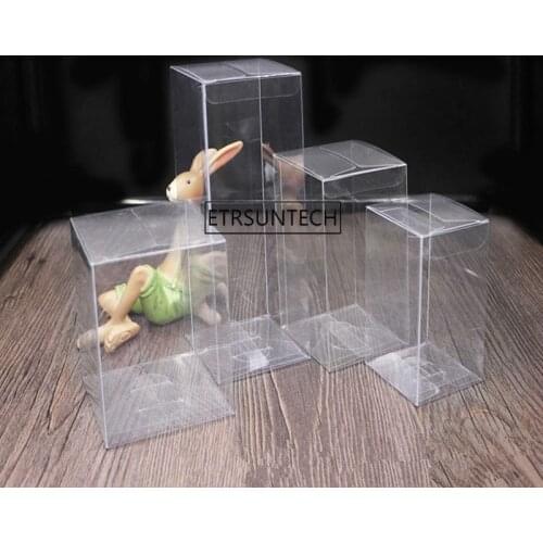 200Pcs/Lot 26 Size Transparent Clear PVC Boxes Favors For Candy Box,Plastic Rectangle Boxes Favors Gift Box Wholesale