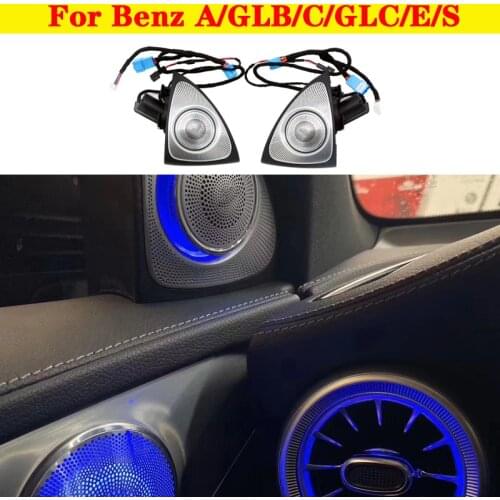 Ambient Light 3/7/64 Colors 3D Rotating Tweeter MB Luminous Speaker For Benz A/GLB/C/GLC/E/S W177 X247 W205 X253 W213 W222