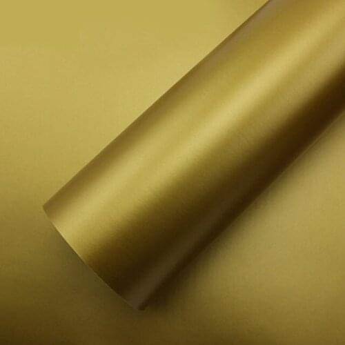 Car styling Matt gold Car Auto Body Sticker Decal Self Adhesive Wrapping Vinyl Wrap Sheet Film