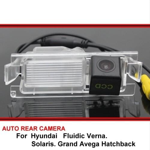 For Hyundai Solaris Fluidic Verna Grand Avega Hatchback HD CCD Car Reverse Backup Rearview Parking Rear View Camera Night Vision