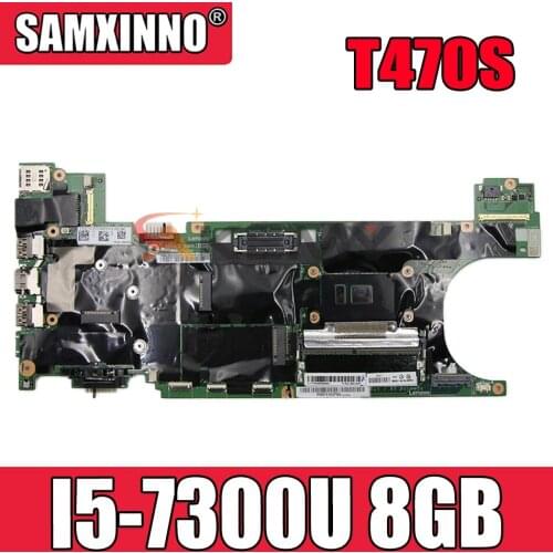Laptop motherboard For LENOVO Thinkpad T470S I5-7300U 8GB SR340 Mainboard 01ER064 NM-B081