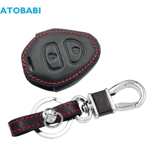 Leather Car Key Cover For Toyota Rav4 Corolla Yaris Avalon Matrix Venza Scion 4-Runner Camry Remote Fob Protector Case Accessory