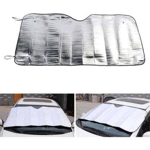 130x60cm Foil Car Window Cover Auto Windshield Heat Sun Shade Visor Cover Front Sunshade UV Protect Film Foam
