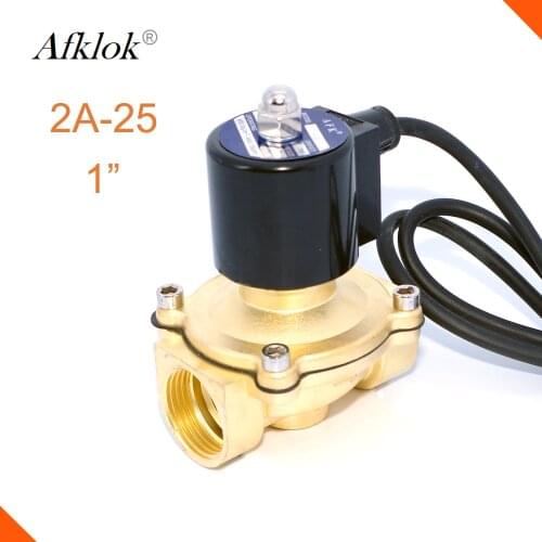 IP68 Brass Normally Closed 1 inch Waterproof Solenoid Valve 220v ac