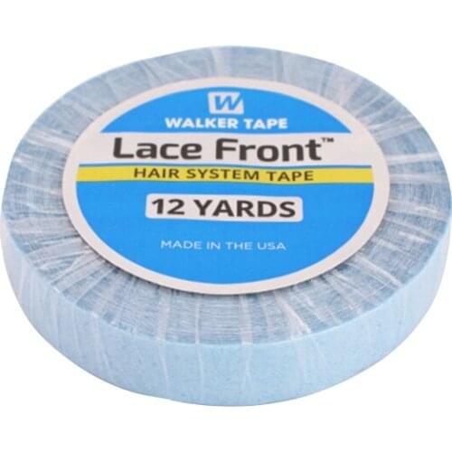 3/12/36yard Strong Lace Front Support Tape 0.8cm Adhesives Blue Walker Tape For Tape Hair Extensions Lace Wigs