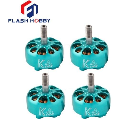 4PCS Flashhobby King Series K2207.5 2750KV 2550KV 1900KV 3-6S Brushless Motor for RC FPV Racing Freestyle 5/6Inch 4S 6S Drones