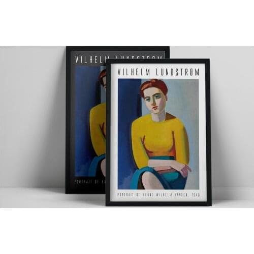 Vilhelm Lundstrom Exhibition Prints and Poster Women Portrait Wall Art Canvas Painting Modern Art Decoration Gallery Bedroom