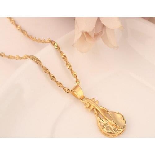 2018 New arrival pipa pendant necklace for women Christmas mothers gift gold color Arab/Africa Pendant Necklace,Great Gift