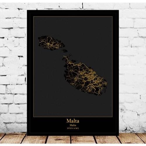 Malta Map Poster