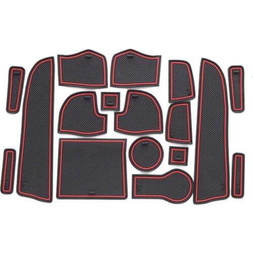 Anti-Slip Rubber Cup Cushion Door Groove Mat for Haima S5 2014 2015 2016 2017 2018 2019 17Pcs Accessories Stickers Car Styling