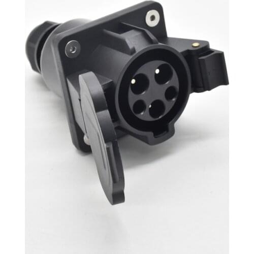 American Standard Electric Vehicle Charging Gun Socket, European Standard Electric Vehicle Socket 16A / 32A Connector SAE J1772