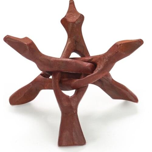 Carved Solid Wood Ball Base Shell Gemstone Ball Ball Holder Foldable Stand Retro Snake-shaped Tripod Display Stand