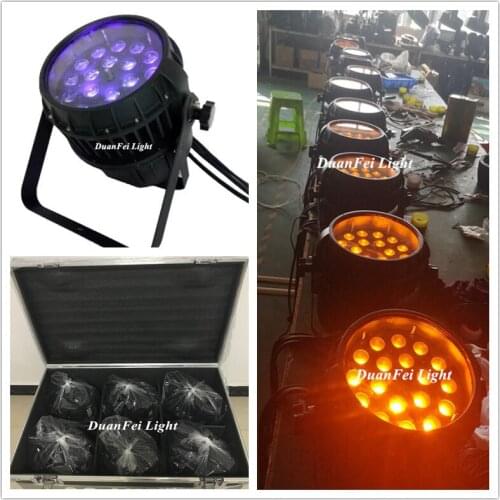 Roadcase) 12pieces christmas outdoor yard decorations wash led par rgbwa uv 18x18w wireless outdoor led par light dj zoon light