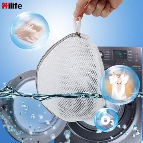 Mesh Clothes Sock Washing Aid Net Zip Bags Women Bra Underwear Lingerie Laundry Washing Bags Hosiery Saver Bras Protector