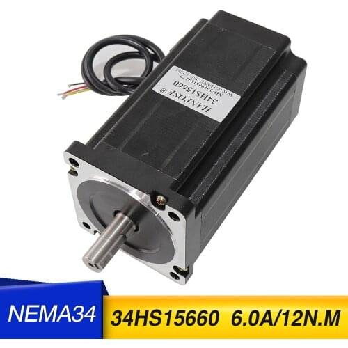 NEMA 34 stepper motor 86X156mm 12N.m 6A D14mm Nema34 stepping motor for CNC DC motor manufacturer direct