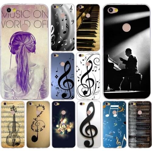 127H old musical note Silicone Soft Tpu Cover phone Case for xiaomi redmi 4a 6a 4x note 5a pro mi a1