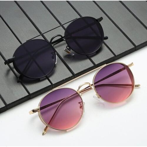 New Vintage Steampunk Sunglasses Women 2021 Retro Metal Round Eyewear Fashion Brand Design Classic Punk Sun Glasses Male Shades
