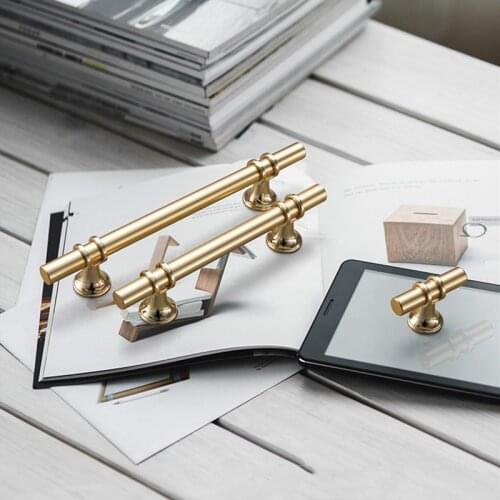 Light Luxury Zinc Alloy Furniture Wood Handles Dresser Drawer Knobs and Handle Wardrobe Door Pulls Home Hardware Accessories