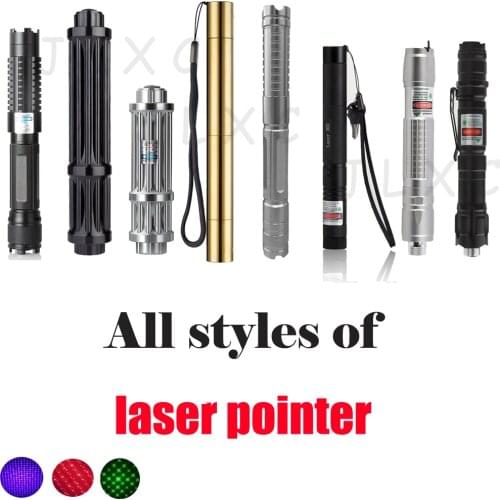 High power Laser all models Red/Green/purple/blue laser pointer Focusable Flashlight Most Powerful lazer sight burn match