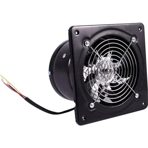 220V Exhaust Fan 6 Inch Ventilation Exhaust Fan Hanging Wall Mounted Low Noise Home Bathroom Kitchen Smoke Exhaust Fan Air Vent