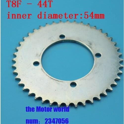 T8F 44Tooth 54mm Rear Chain Sprocket For 47cc 49cc Engine Pocket Bike Goped Scooter Mini Moto ATV Quad
