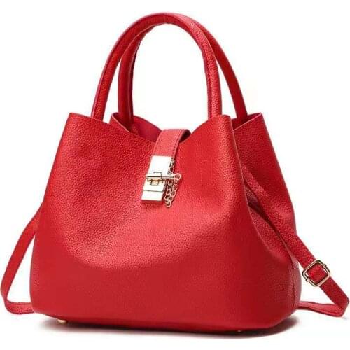 Female bag pu bucket bag 2021 new fashion microfiber leather single-shoulder diagonal bag