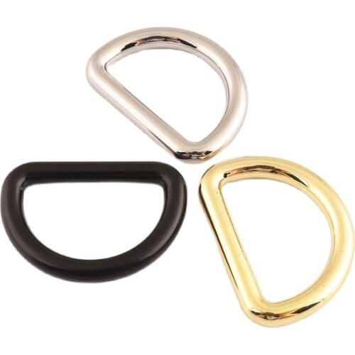 10PCS D Ring 25mm Metal Buckle Webbing Backpack Bag Leathercraft Strap Pets Collar DIY Sewing Parts Accessories Tools