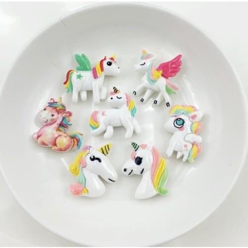 10pcs Mixed Cartoon flatback Resin Cabochons Embellishments Scrapbook Craft DIY Hair Accessories