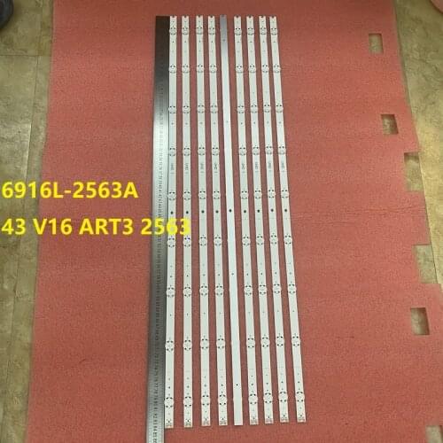 30pcs LED bar For LG 43UH661V 43UH656V 43UH668V 43UH676V 43UH650V 6916L-2563A 43UH6507 43UH6509 43UH652V LC430DGG FJ M1 M2 M7