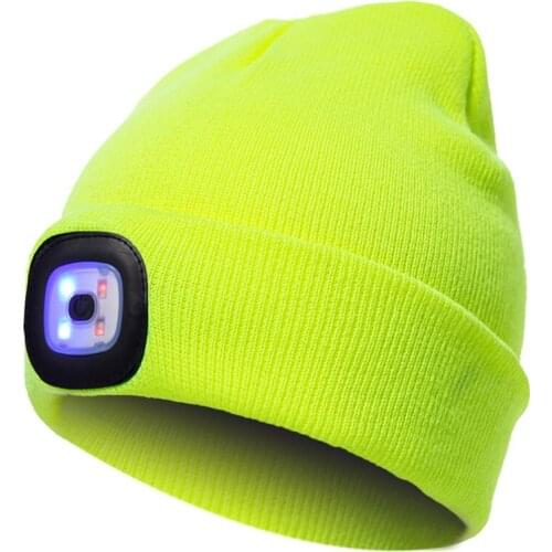 4LED Hat Light Outdoor Running Fishing Camping Emergency Warning Hat Lamp with lighting Xmas Gift For Friend