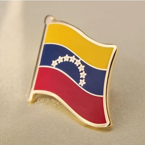 Soft Enamel Venezuela Flag Lapel Pins