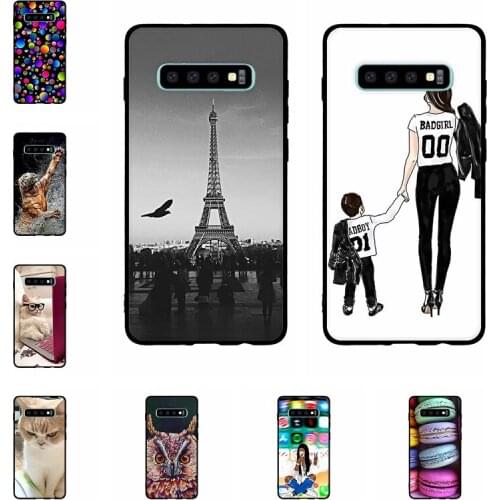 Case For Samsung S10 Plus Cover G975F G975U G975W Soft Silicone Back Case Cover for Samsung Galaxy S10 Plus Case 6.4" Phone Bags