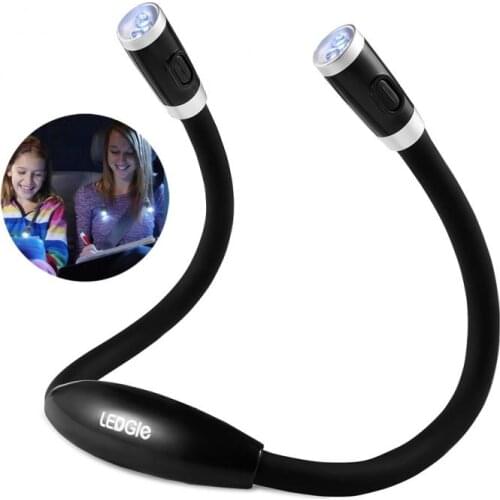 Book Reading Lamp Knitting Crocheting Hug Lights LED Handsfree Flexible Reading Walk Neck Lamp Portable Book Reading Light Hot