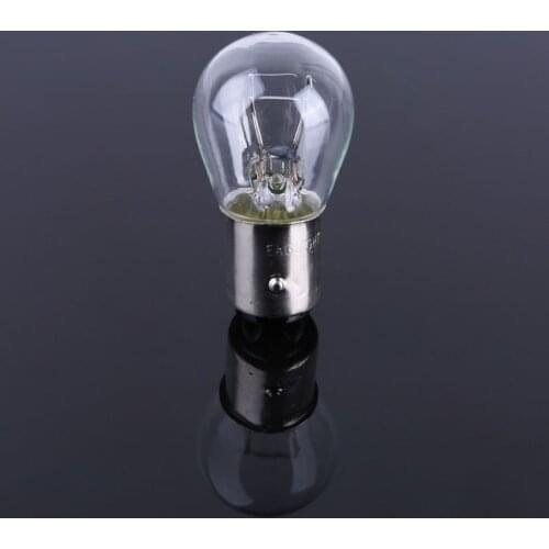2pcs P21/5W S25 12V21/5 BAY15D Car Clear Glass Lamp Brake Tail Bulb Halogen Lamp Dropshipping