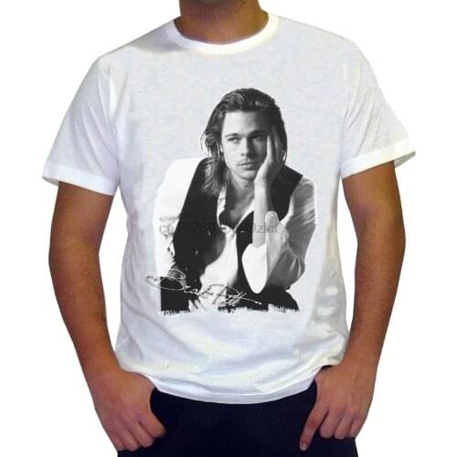 Brad Pitt Herren T Shirt Mens Pride DarkT Shirt White Black Grey Red TrousersTshirt Suit Hat Pink T Shirt Retro Vintage Top