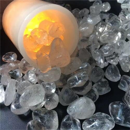 Natural Bulk Gravel Clear Quartz Chips Crystals Spiritual Healing Stones For Decoration 50g