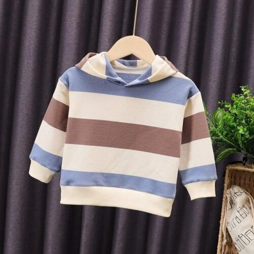 New Boys Sweatshirts Legoes Spring Long Sleeve T-Shirts Baby Big Strips Girls Hoodies Children Autumn Clothes Toddler Top Coats