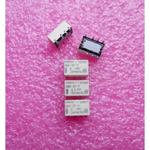 New 20pcs/lot relay G6K-2F-Y-3VDC G6K-2F-Y G6K-2F-Y-5VDC G6K-2F-Y-12VDC G6K-2F-Y-24VDC 1A SOP8
