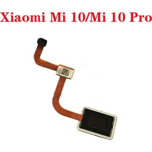 Original New Back Home Button Fingerprint Sensor Accessories Flex For Xiaomi Mi 10 Mi 10 Pro