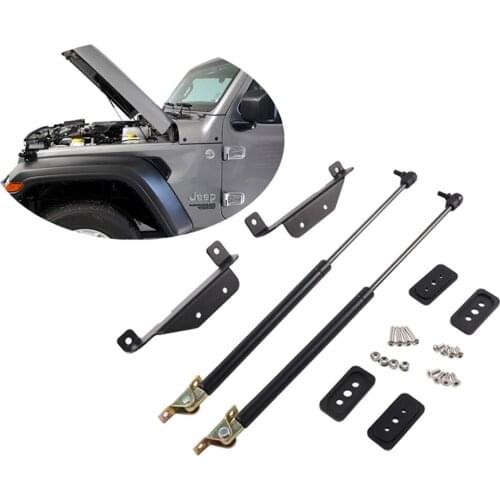 Car Front Engine Support Hydraulic Lever Brackets Engine Hood Lift Support for-Jeep Wrangler JL 2018 2019