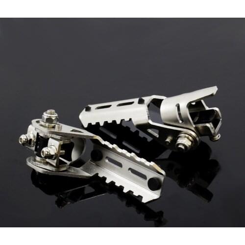 Highway Front Foot Pegs Footrests For BMW R1200GS R 1200 GS LC 2013-2017 for Triumph for Tiger Explorer Clamps 22mm 25mm